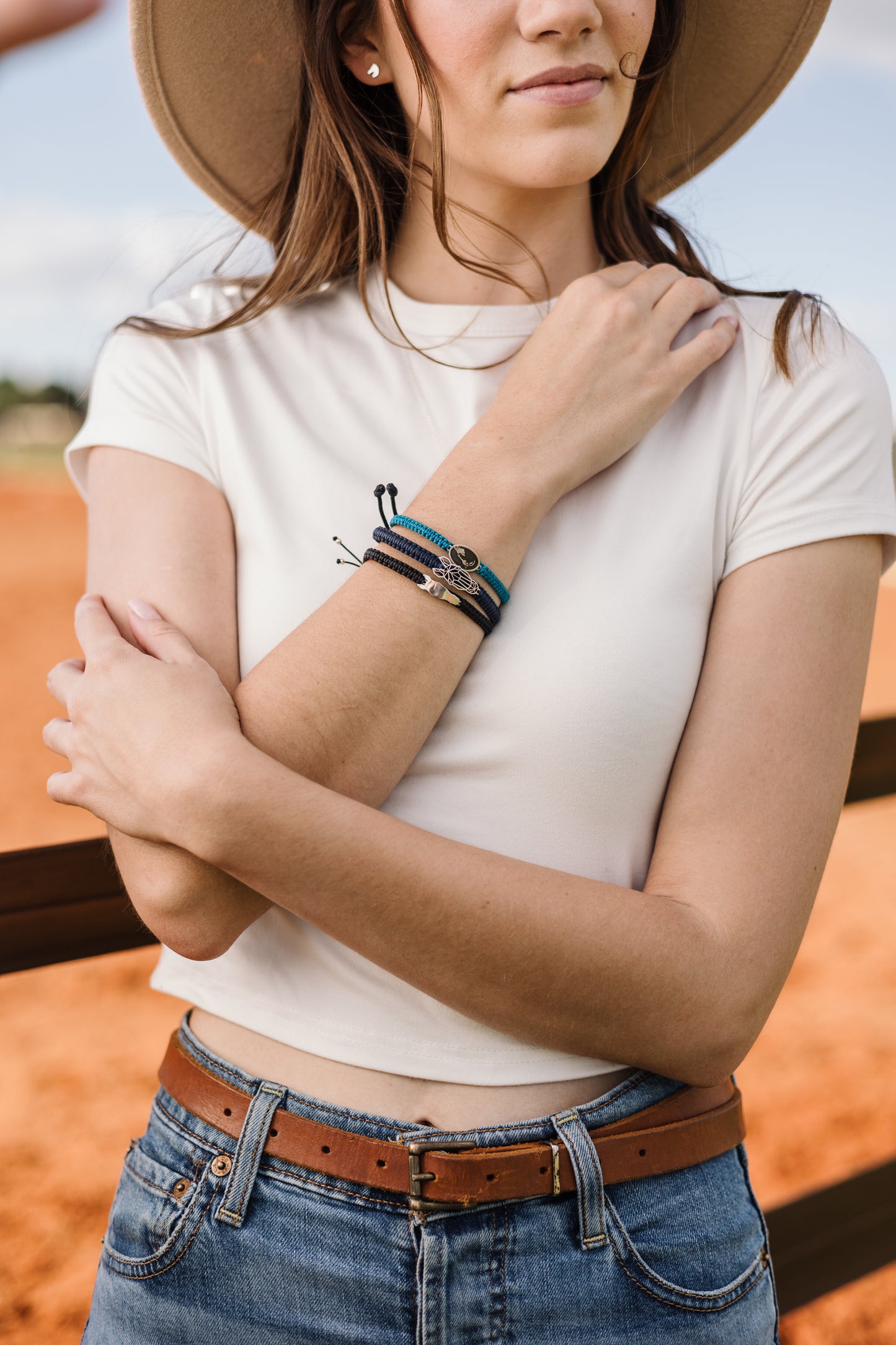 Geometric Horsehead Cutout Pendant on Wax Cord